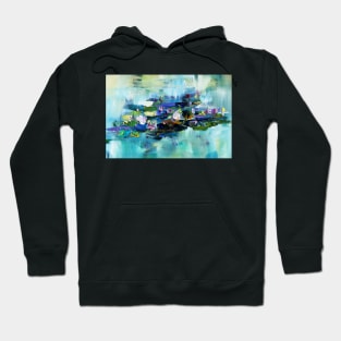 Lily Pond - morning - close up 1 Hoodie